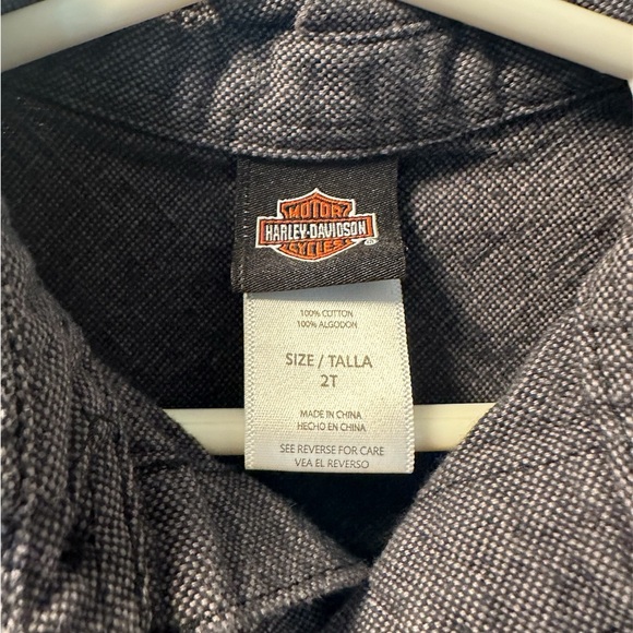 Toddler Harley Davidson Cut Off Vest~ Size 2T~ Like NEW - Picture 3 of 5